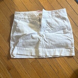 GAP White Denim Mini Skirt size 6